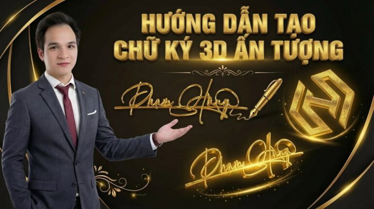 Tạo Chữ Ký 3D Ấn Tượng