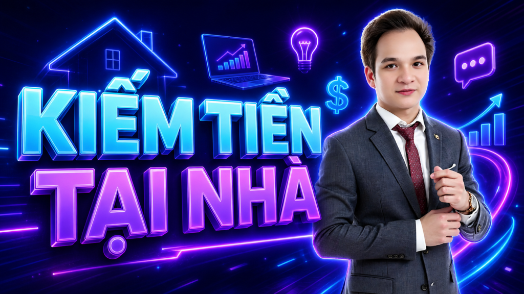 Ảnh bìa kiếm tiền tại nhà của Phạm Văn Hùng