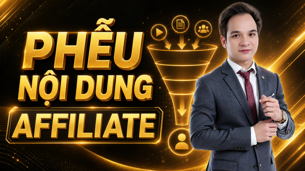 Ảnh bìa phễu nội dung affiliate marketing của Phạm Văn Hùng