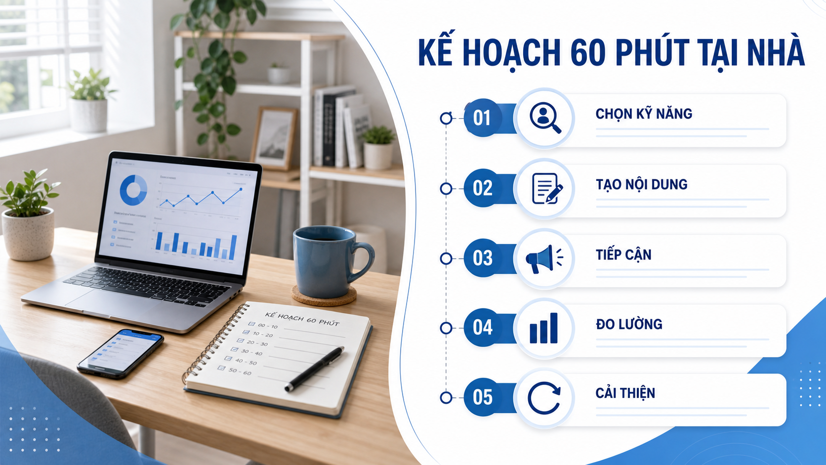 Kế hoạch 60 phút mỗi ngày để kiếm tiền tại nhà