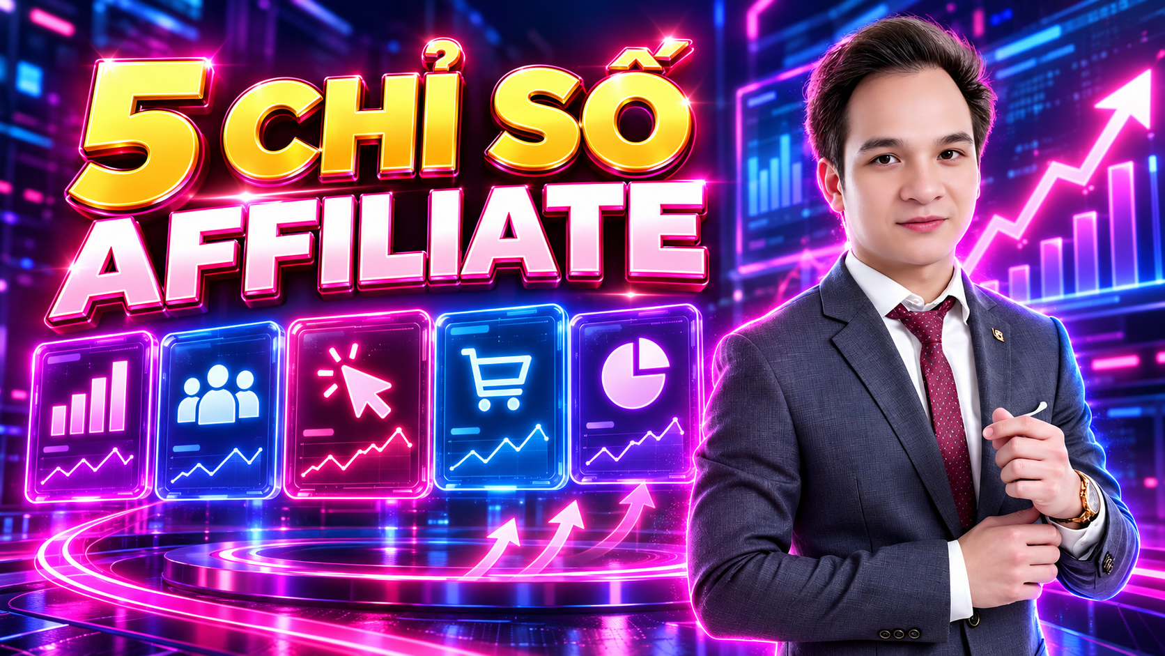 Ảnh bìa Phạm Văn Hùng hướng dẫn 5 chỉ số affiliate marketing