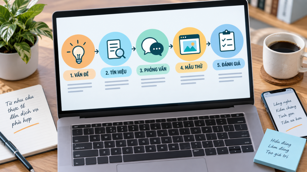 Quy trình 5 bước kiểm chứng nhu cầu kiếm tiền online